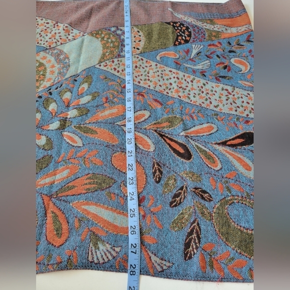 Tapestry Paisley Print Rectangle Scarf - Picture 8 of 9